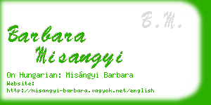 barbara misangyi business card