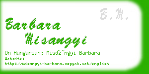 barbara misangyi business card